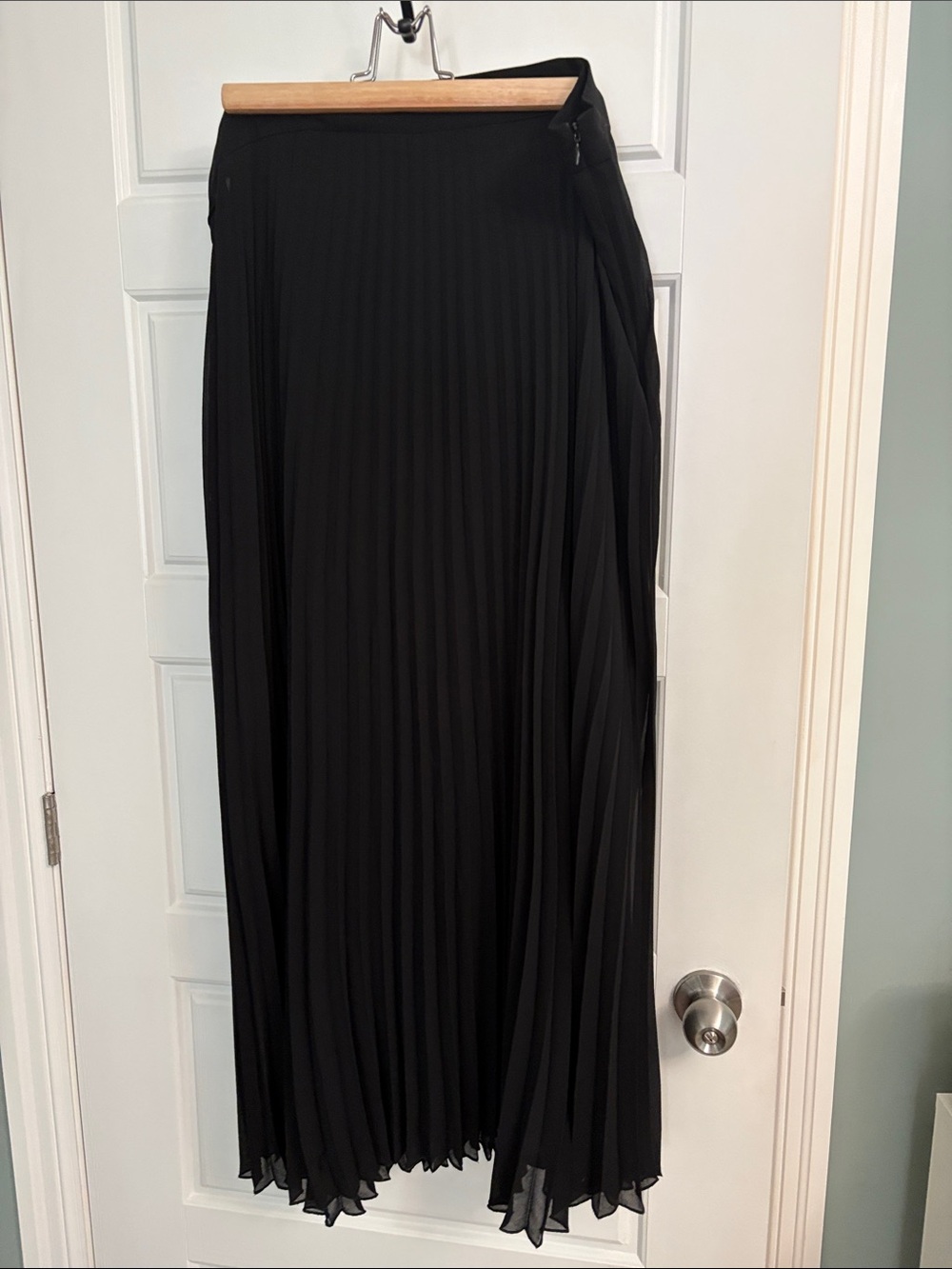 Joe Fresh Black Pleated Maxi Skirt
